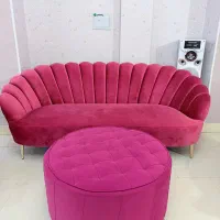 مبل صدفی رنگ مرجانی ترک درحد نو|مبلمان خانگی و میز عسلی|هشتگرد, مدرس|دیوار