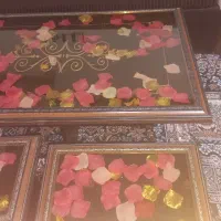میز جلو مبلی به همراه چهار تا عسلی با رو میزی|مبلمان خانگی و میز عسلی|ملایر, |دیوار