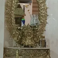 آیینه کنسول طرح برنزهمراه بادوتاشمعدانی