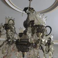 لوستر برنجی|لوستر و چراغ آویز|احمدآبادمستوفی, |دیوار