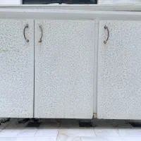 سینک ظرفشویی همراه با شیرآلات - کابینت فلزی .