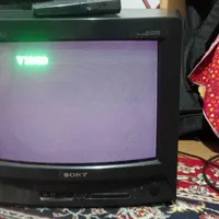 تلوزیون کوچیک قدیمی مارک SONY سونی اصل ژاپن