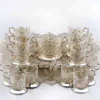 سرویس چای خوری ملیله کاری