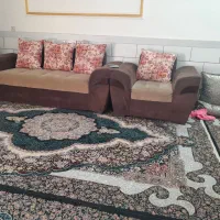 مبل راحتی بامیز عسلی ۷نفره کارکرده فروشی|مبلمان خانگی و میز عسلی|آزادشهر, |دیوار