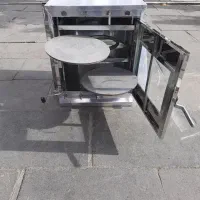 تنور گازی دو ساج دوسینی 60*50 فر تستر فتیر پز