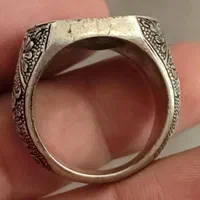 انگشتر نقره دست ساز قلمزنی استاد مسافر فیروزه|بدلیجات|تهران, نیروی هوایی (پیروزی)|دیوار