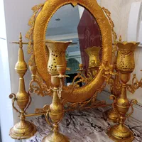 اینه شمعدان برنجی