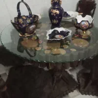 نهارخوری چهارنفره فانتزی واز چوب جنگل