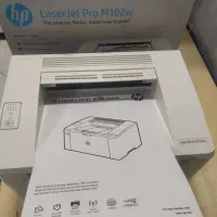 پرینتر تک کاره وایرلس در حد نو با کارتن و ملحقات