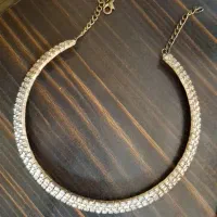 گردنبند طوقی تمام نگین