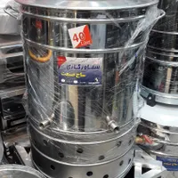 سماور هیئتی بزرگ مسجدی بشکه ای|سماور، چای‌ساز، قهوه‌ساز|مشهد, عامل|دیوار