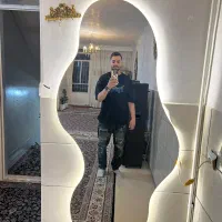 آینه قدی بک لایت اینستا فریم چوب