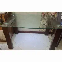 میز شیشه ای تک