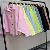 شومیز باکسی لینن آنزیم شور