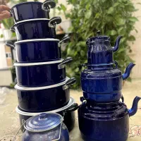 ست روحی رنگی قابلمه و کتری|ظروف پخت‌وپز|اصفهان, گورت|دیوار