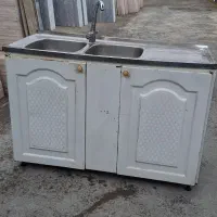 سینک ظرف شویی دو لگن و شیر روشویی