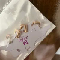 گوشواره ضد حساسیت استیل رنگ ثابت برند دریم