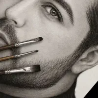 هدیه هنری مناسبتی طراحی سیاهقلم