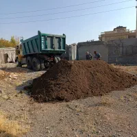 پخش کود گاوی گوسفندی خاک باغچه درسراسر تهران