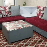 مبل ۹نفره ال کشودار دورنگ اسپرت