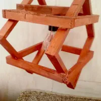 لوستر چوبی|لوستر و چراغ آویز|میبد, |دیوار