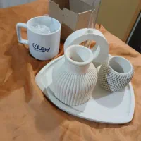 ظروف سنگ مصنوعی،ماگ،وقهوه خوری برگ۲عدد