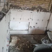 نمای سنگ آنتیک تراورتن کاشی کاری سرامیک|خدمات پیشه و مهارت|گلبهار, شهر جدید گلبهار|دیوار