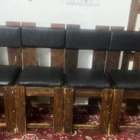 تعداد ۶عددصندلی و۲تامیز|میز و صندلی غذاخوری|ابریشم, |دیوار