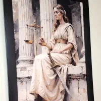 تابلو فرشته عدالت|تابلو، نقاشی، عکس|بابل, |دیوار