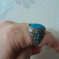 انگشترنقره با فیروزه اصل مشهد|بدلیجات|سنندج, |دیوار