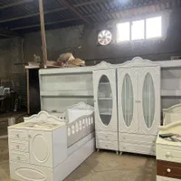 سرویس نوزادی اقتصادی/کمد و ویترین/تخت /اریکا چوب|تخت و سرویس خواب|مشهد, خین عرب|دیوار