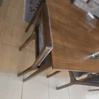 میز ناهارخوری با چوب راش گرجستان و پارچه ترک|میز و صندلی غذاخوری|شیراز, شهرک فرزانگان|دیوار