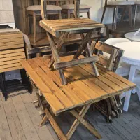 ناهارخوری سنتی تاشو چوبی