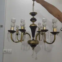 لوستر قدیمی برنزی ۵ عدد