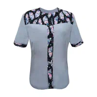 شومیز آستین کوتاه یقه گرد زنانه