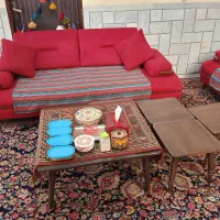 یک دست مبل تخت خواب شو ۸ نفره در حد نو|مبلمان خانگی و میز عسلی|کرمان, |دیوار