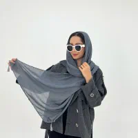 شال نخی درختی منگوله دار