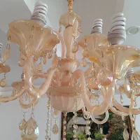 لوستر ۱۲شاخه کریستال کامل و سالم|لوستر و چراغ آویز|فردیس, فرامرزیه|دیوار