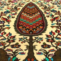 ذرع و نیم دورو تمام ابریشم طبیعی|فرش|بجنورد, |دیوار