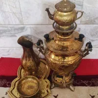 سماور گازی طلایی