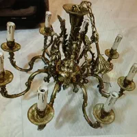 یک جفت لوستر برنز ۸ و ۶ شاخه|لوستر و چراغ آویز|تهران, گیشا|دیوار