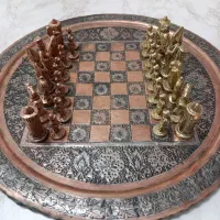 ست شطرنج مس و برنج کلکسیونی|کلکسیون اشیاء عتیقه|تهران, وردآورد|دیوار
