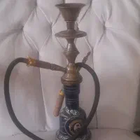 وسایل عتیقه قلیان برنجی چاقو ،متر ، روادید ۱۰۰ساله