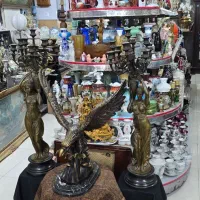 مجسمه آنتیک اروپایی لالیک و برنز|مجسمه، تندیس، ماکت|اردبیل, |دیوار