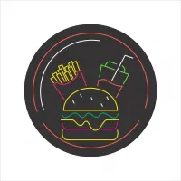 تابلو نئون طرح پیتزا و ساندویچ|ریسه و چراغ تزئینی|کرمان, |دیوار
