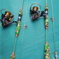 چوب ماهیگیری که نمیشکنه با چرخ ماهی گیری فلزی