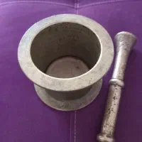 هاونگ ودسته برنجی قدیمی