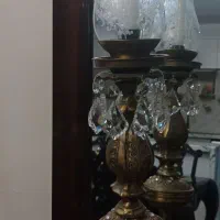 لوستر آلومینیوم روکش برنز سیاه قلم|لوستر و چراغ آویز|تهران, سازمان آب|دیوار