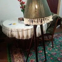آباژور مکرومه پایه تمام چوب