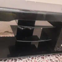میز تلویزیون شیشه ای عرض ۱۲۰ سانتی متر
